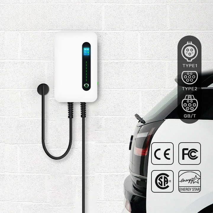 9.6KW Anti-Theft Wall-Mounted Charging Station Electric Golf Cart Charging Station 220v 40A(F30)