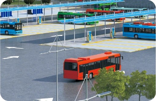 ev charger for Bus-van-truck-fleet